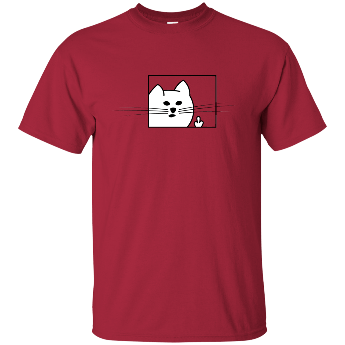 T-Shirts Cardinal / S Feline Flip T-Shirt