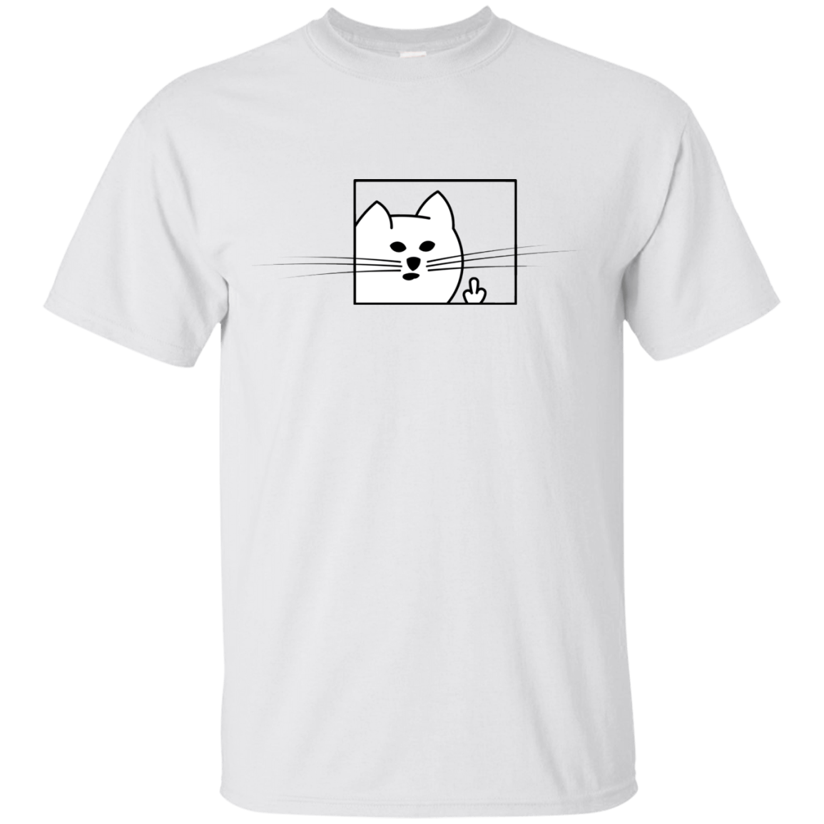 T-Shirts White / S Feline Flip T-Shirt
