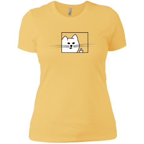 T-Shirts Banana Cream/ / X-Small Feline Flip Women's Premium T-Shirt