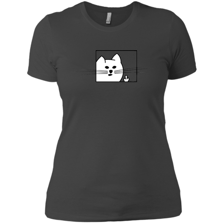 T-Shirts Heavy Metal / X-Small Feline Flip Women's Premium T-Shirt