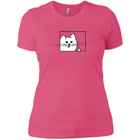 T-Shirts Hot Pink / X-Small Feline Flip Women's Premium T-Shirt