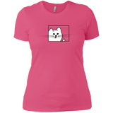 T-Shirts Hot Pink / X-Small Feline Flip Women's Premium T-Shirt