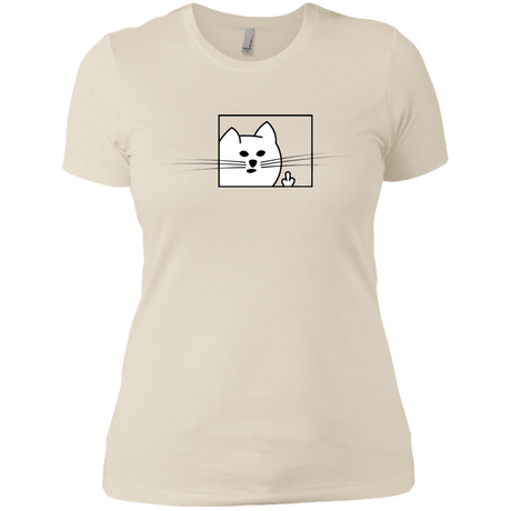 T-Shirts Ivory/ / X-Small Feline Flip Women's Premium T-Shirt