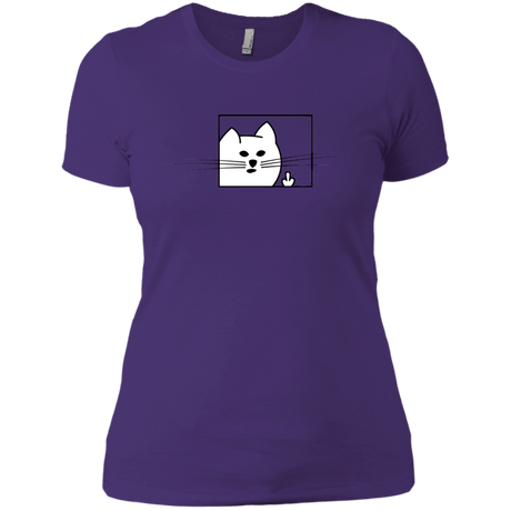 T-Shirts Purple Rush/ / X-Small Feline Flip Women's Premium T-Shirt