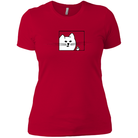 T-Shirts Red / X-Small Feline Flip Women's Premium T-Shirt