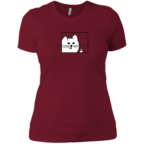 T-Shirts Scarlet / X-Small Feline Flip Women's Premium T-Shirt