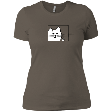 T-Shirts Warm Grey / X-Small Feline Flip Women's Premium T-Shirt