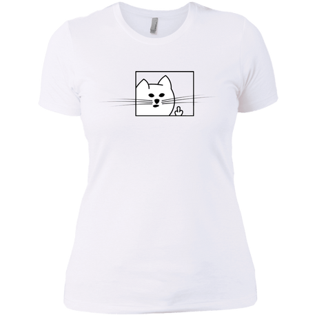 T-Shirts White / X-Small Feline Flip Women's Premium T-Shirt