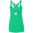 T-Shirts Envy / X-Small Feline Flip Women's Triblend Racerback Tank