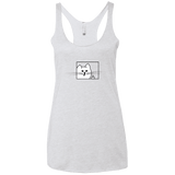 T-Shirts Heather White / X-Small Feline Flip Women's Triblend Racerback Tank