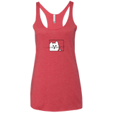 T-Shirts Vintage Red / X-Small Feline Flip Women's Triblend Racerback Tank
