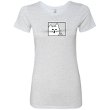 T-Shirts Heather White / S Feline Flip Women's Triblend T-Shirt