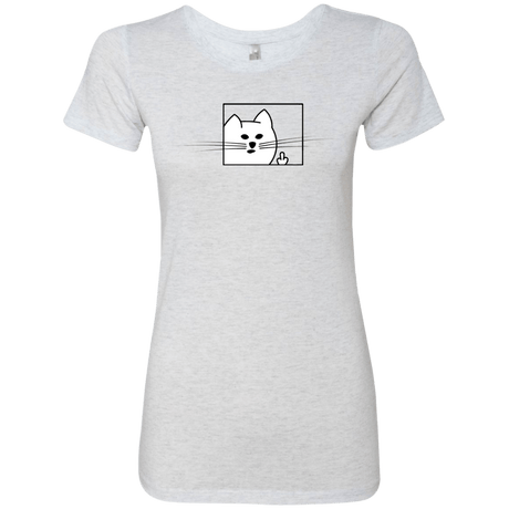T-Shirts Heather White / S Feline Flip Women's Triblend T-Shirt