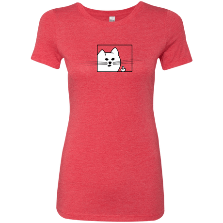 T-Shirts Vintage Red / S Feline Flip Women's Triblend T-Shirt