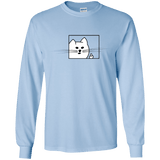 T-Shirts Light Blue / YS Feline Flip Youth Long Sleeve T-Shirt