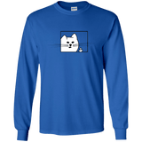 T-Shirts Royal / YS Feline Flip Youth Long Sleeve T-Shirt