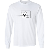 T-Shirts White / YS Feline Flip Youth Long Sleeve T-Shirt