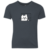 T-Shirts Vintage Navy / YXS Feline Flip Youth Triblend T-Shirt