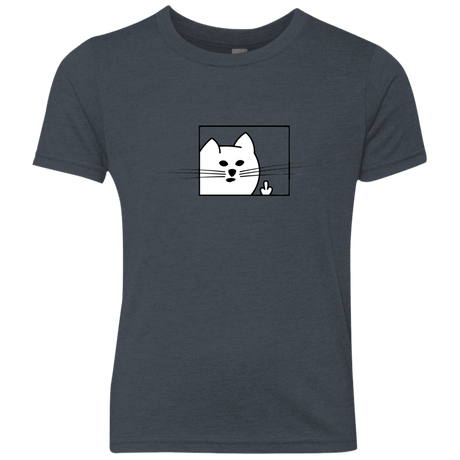 T-Shirts Vintage Navy / YXS Feline Flip Youth Triblend T-Shirt