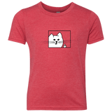 T-Shirts Vintage Red / YXS Feline Flip Youth Triblend T-Shirt