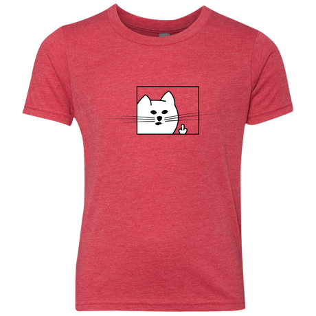 T-Shirts Vintage Red / YXS Feline Flip Youth Triblend T-Shirt