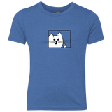 T-Shirts Vintage Royal / YXS Feline Flip Youth Triblend T-Shirt