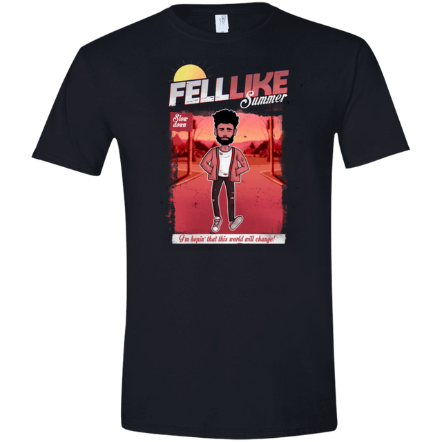 T-Shirts Black / X-Small Fell Like Men's Semi-Fitted Softstyle