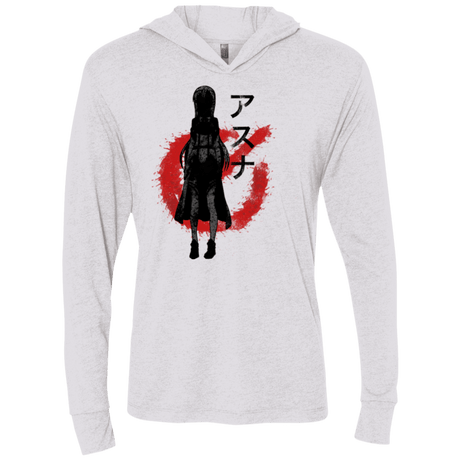T-Shirts Heather White / X-Small female gamer2 Triblend Long Sleeve Hoodie Tee