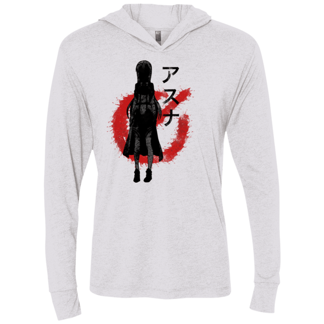 T-Shirts Heather White / X-Small female gamer2 Triblend Long Sleeve Hoodie Tee