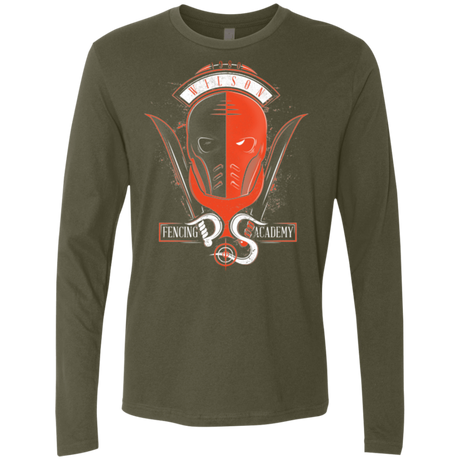 T-Shirts Military Green / Small Fencing Academy Men's Premium Long Sleeve