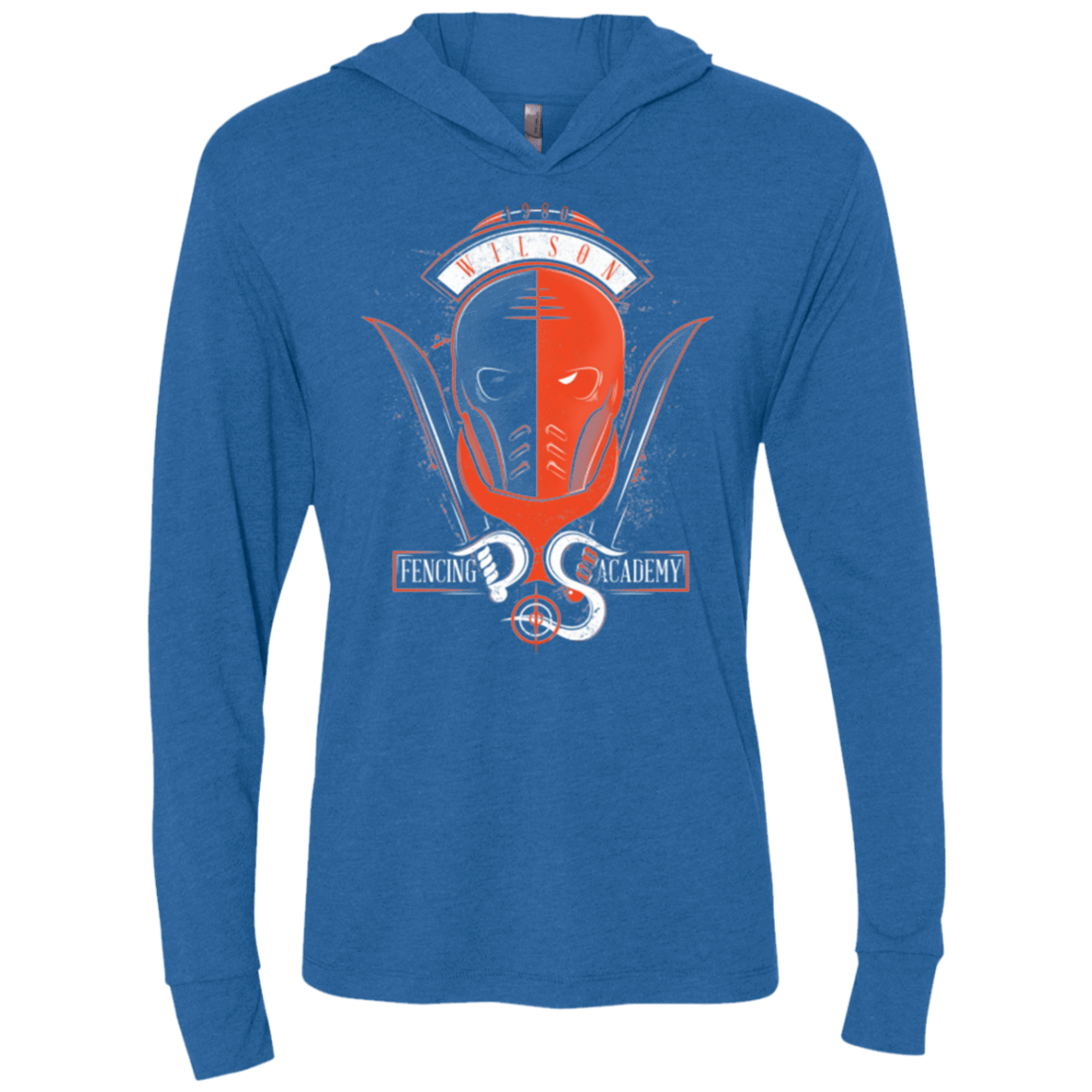 T-Shirts Vintage Royal / X-Small Fencing Academy Triblend Long Sleeve Hoodie Tee