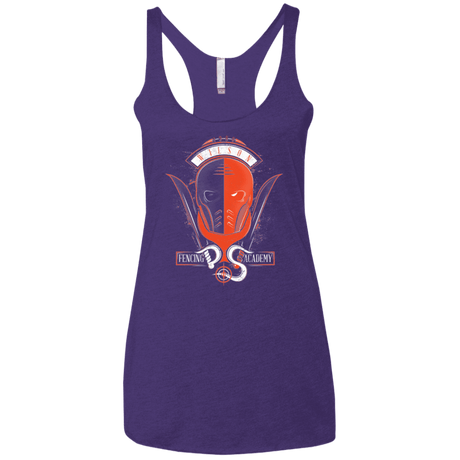 T-Shirts Purple / X-Small Fencing Academy Women's Triblend Racerback Tank
