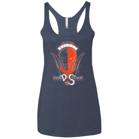 T-Shirts Vintage Navy / X-Small Fencing Academy Women's Triblend Racerback Tank