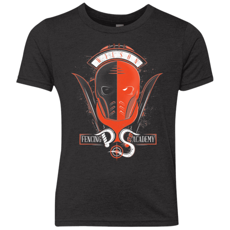 T-Shirts Vintage Black / YXS Fencing Academy Youth Triblend T-Shirt