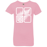 T-Shirts Light Pink / YXS Fern Pane Girls Premium T-Shirt
