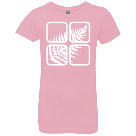 T-Shirts Light Pink / YXS Fern Pane Girls Premium T-Shirt