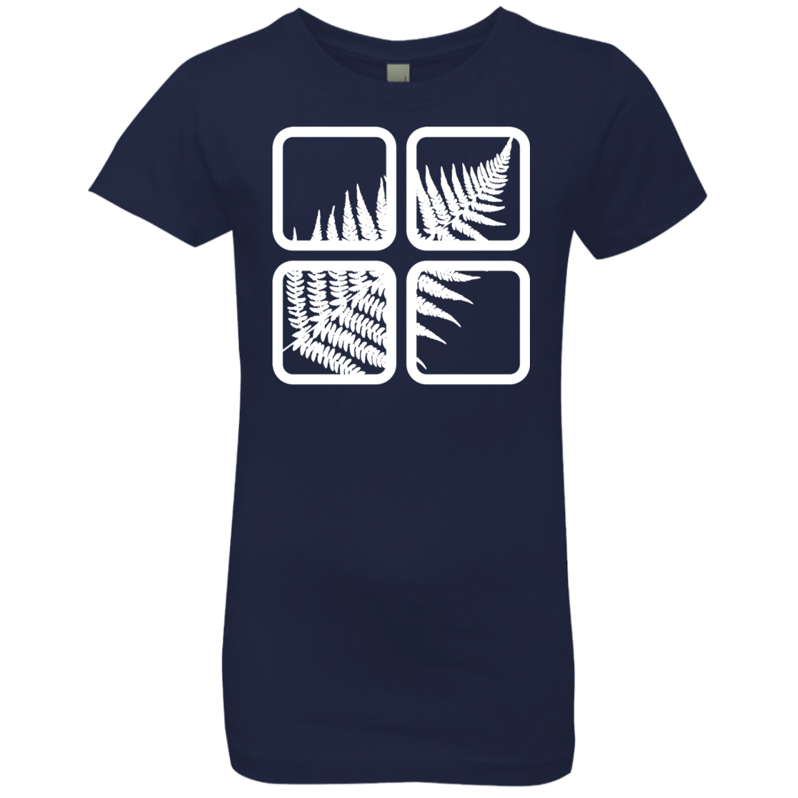 T-Shirts Midnight Navy / YXS Fern Pane Girls Premium T-Shirt