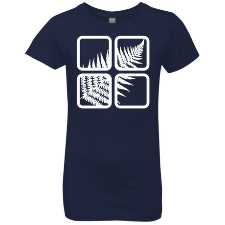T-Shirts Midnight Navy / YXS Fern Pane Girls Premium T-Shirt