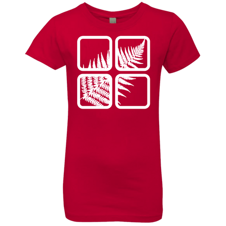 T-Shirts Red / YXS Fern Pane Girls Premium T-Shirt