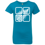 T-Shirts Turquoise / YXS Fern Pane Girls Premium T-Shirt
