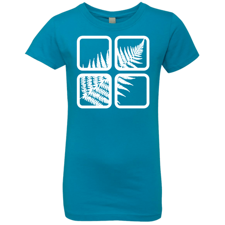 T-Shirts Turquoise / YXS Fern Pane Girls Premium T-Shirt
