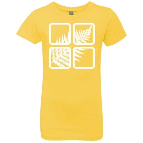 T-Shirts Vibrant Yellow / YXS Fern Pane Girls Premium T-Shirt