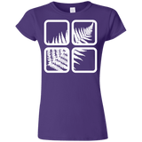 T-Shirts Purple / S Fern Pane Junior Slimmer-Fit T-Shirt