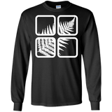 T-Shirts Black / S Fern Pane Men's Long Sleeve T-Shirt