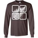 T-Shirts Dark Chocolate / S Fern Pane Men's Long Sleeve T-Shirt