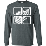 T-Shirts Dark Heather / S Fern Pane Men's Long Sleeve T-Shirt