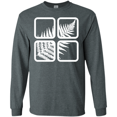 T-Shirts Dark Heather / S Fern Pane Men's Long Sleeve T-Shirt