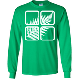 T-Shirts Irish Green / S Fern Pane Men's Long Sleeve T-Shirt