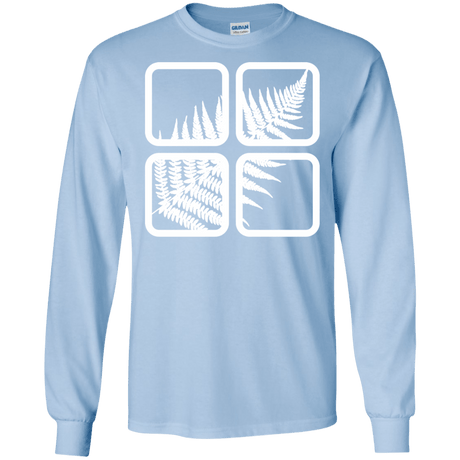 T-Shirts Light Blue / S Fern Pane Men's Long Sleeve T-Shirt