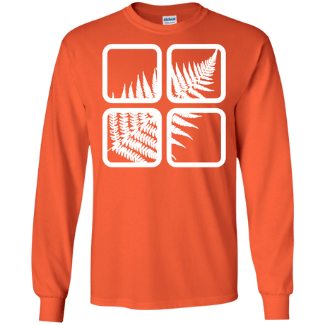 T-Shirts Orange / S Fern Pane Men's Long Sleeve T-Shirt